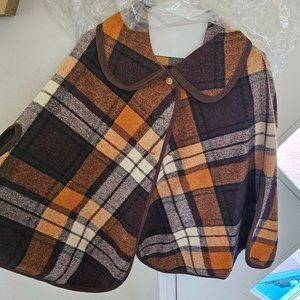 Vintage wool poncho
